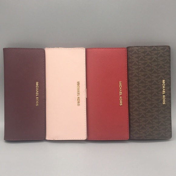 Michael Kors Jet Set Travel Md Flt Slm Bfld Wallet - Picture 8 of 8